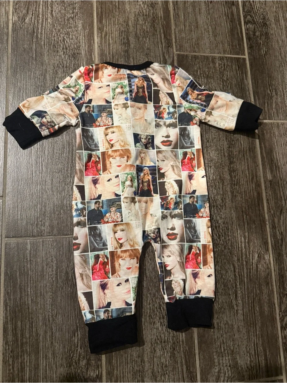 Size 3 month Taylor Swift pajamas.
